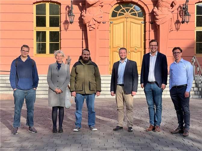 Abordnung der Barmherzigen Brüder Saffig (BBS) mit dem CDU-Landtagsabgeordneten Torsten Welling (3.v.r.).  Foto: privat