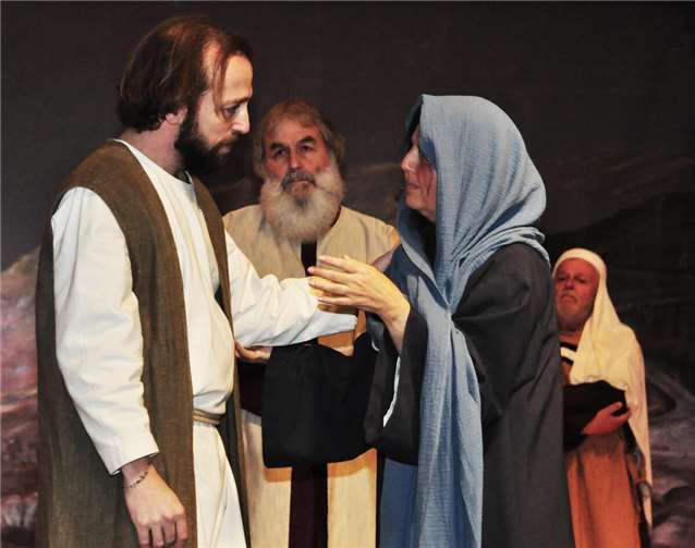 Abschied Jesu von seiner Mutter.