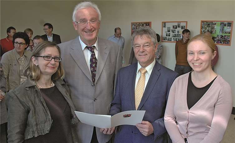 Abschied am Sinziger Amtsgericht: (v.l.n.r.) Sigrid Seul, Peter Lindener, Reinhold Hergarten und Peggy Ley.BL
