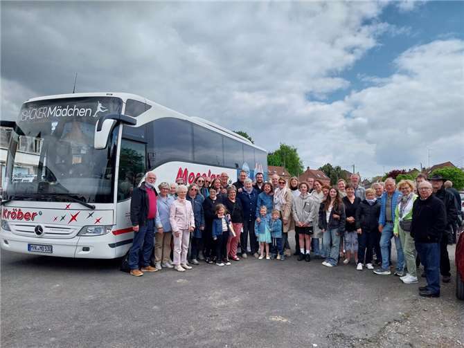 Abschiedsfoto nach einem unvergesslichen Wochenendemit den französischen Freunden.  Foto: privat