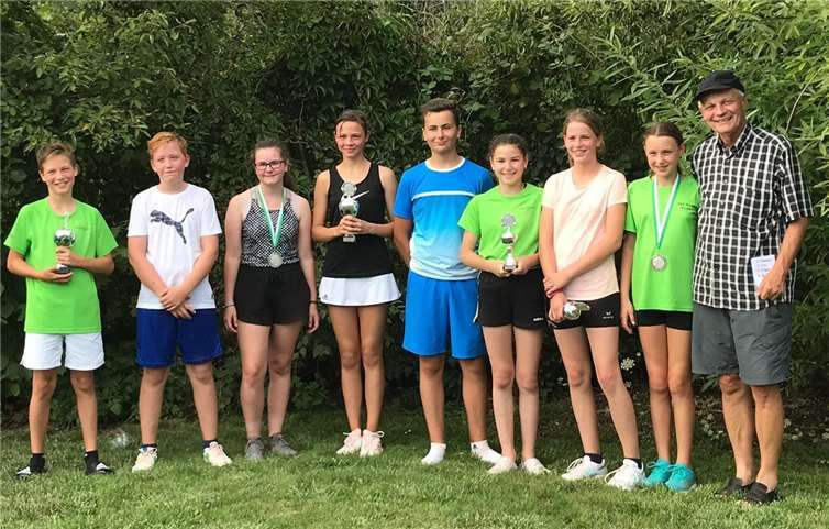 Abschließend überreichte Abteilungsleiter Gerd Stoffel die Siegerpokale. Foto: privat