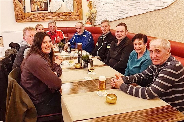Abschluss nach der Winterwanderung der HSC-Laufgruppe.