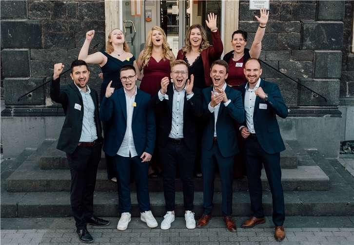 Abschlussklasse Handelsbetriebswirte.Quelle: Foodakademie/Simon Zimpfer