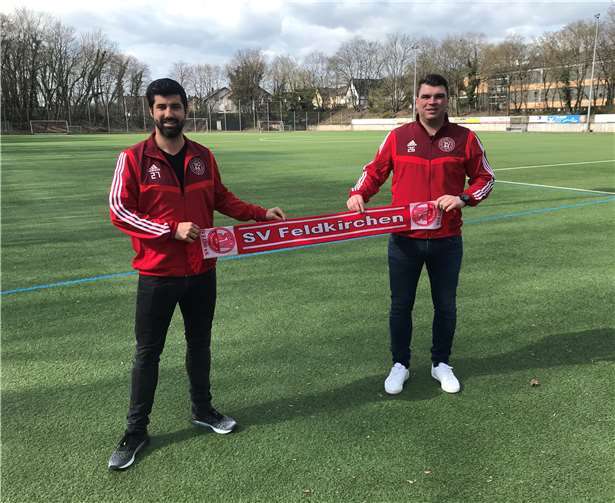 Abteilungsleiter Bene Stollhof (links) mit dem Rückkehrer Oliver Schuh. Foto: privat