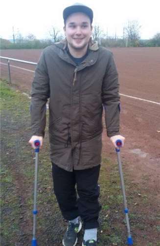 Abwehrspieler Nico Weingarzmusste verletzungsbedingt zusehen.privat