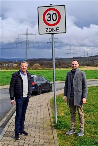 Achim Bermel (l.) und Jan Badinsky für Tempo 30. Foto: Svenja Budde