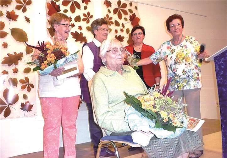 Acht Damen wurden dieses Mal für ihre lange Mitgliedschaft geehrt. privat