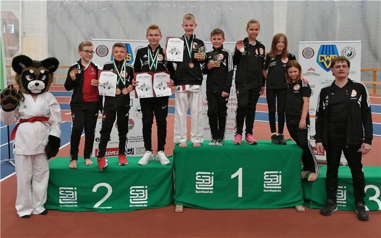 Acht Starter gewannen acht Medaillen. Quelle: KSC Puderbach