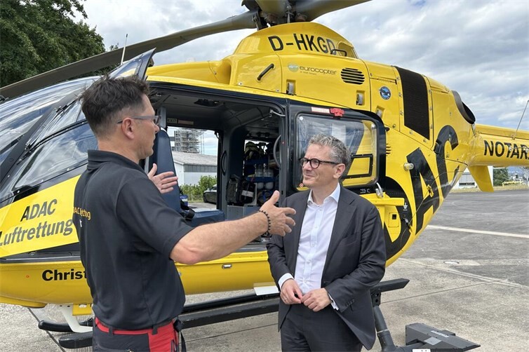 Acht Stationen hatte die Sommer-Tour des SPD-Bundestagsabgeordneten Dr. Thorsten Rudolph. Unter anderem besuchte er auch die ADAC-Luftrettung in Koblenz.
