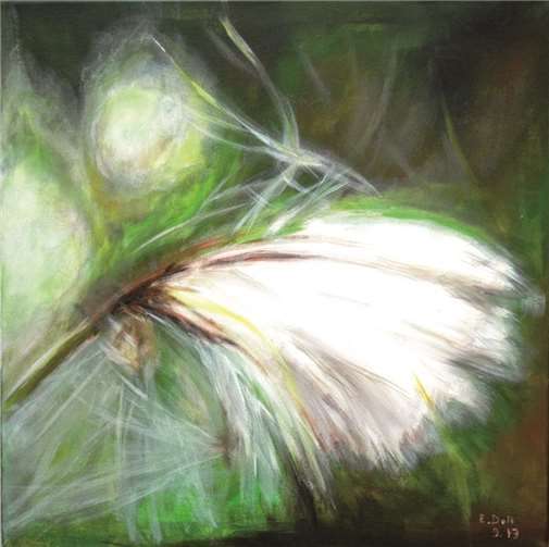 Acryl-Bilder von Ernst Doll wie dieses werden in der Ausstellung präsentiert.privat