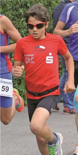 Adil Bauer konnte sich gegen die Konkurrenz im Rennen der Schüler A durchsetzen. privat