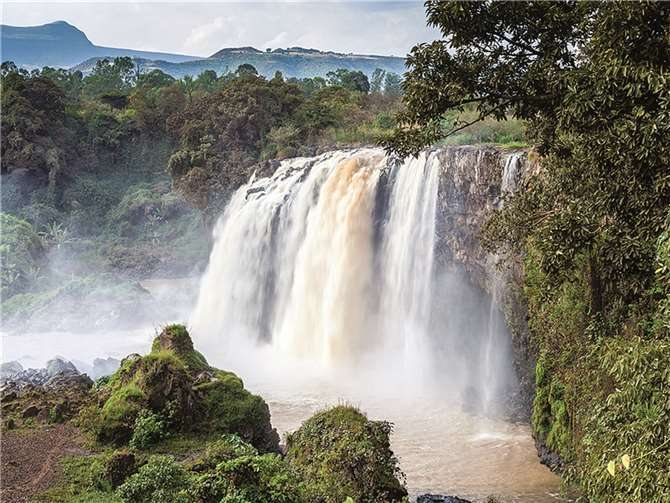 Äthiopien bietet einmalige Landschaften, wie den Wasserfall des blauen Nils. privat