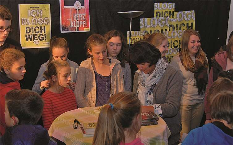 Agnes Hammer begeisterte mit ihren Geschichten ihre Zuhörer. privat