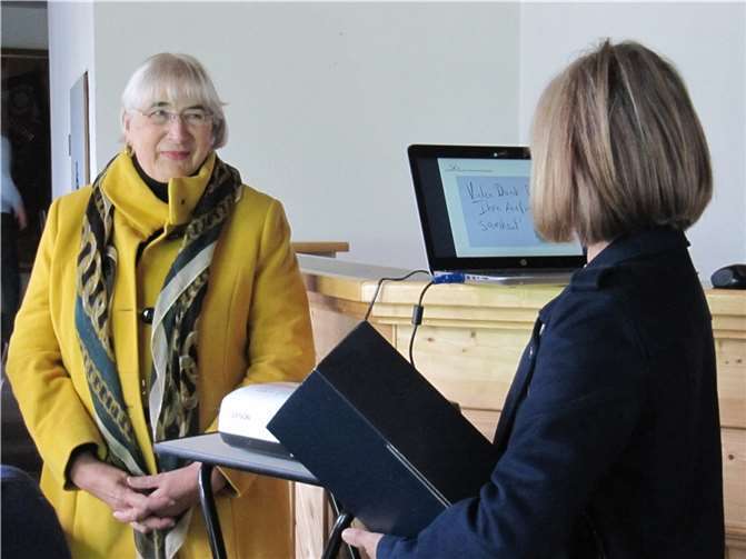 Agnes Müller (li.) wird von Ingrid Strohe verabschiedet.  Foto: privat