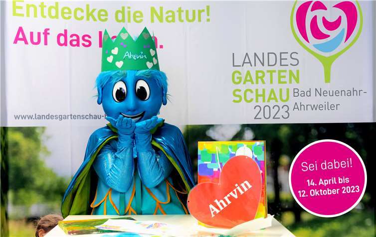 Ahrvin feiert seinen Geburtstag mit einer Stadtrallye. Foto: www.landesgartenschau-bnaw.de