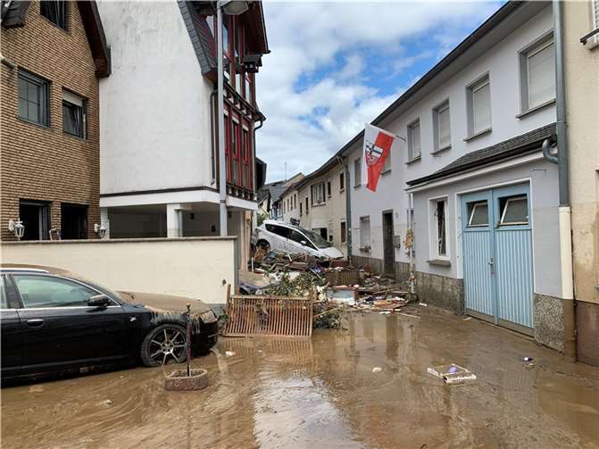 Ahrweiler am Tag nach der Flut im Juli. Foto: ROB
