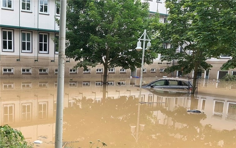 Ahrweiler unter Wasser im Sommer von 2021.  Foto: ROB
