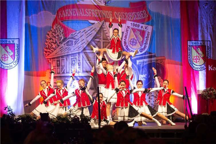 Akrobatische Darbietungen gab es zu sehen.