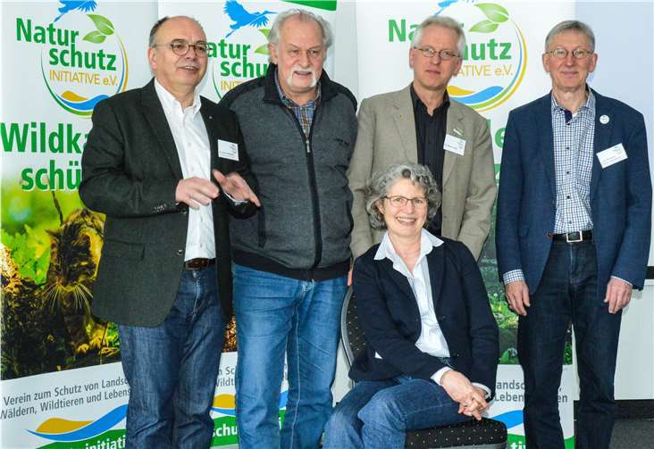 Aktiv für den Natur- und Umweltschutz: Dr. Ulrich Althauser, Norbert Panek, Gabriele Neumann, Dr. Martin Flade, Harry Neumann. NI