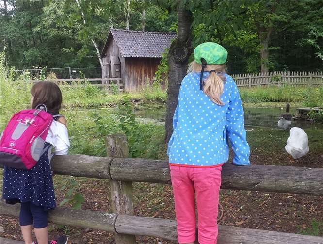 Aktivitäten im Freien spielen eine große Rolle im Ferienprogramm. privat