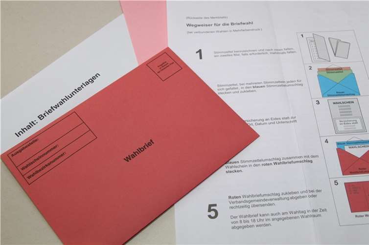 Aktuelle Briefwahlunterlagen. Pressestelle der Kreisverwaltung