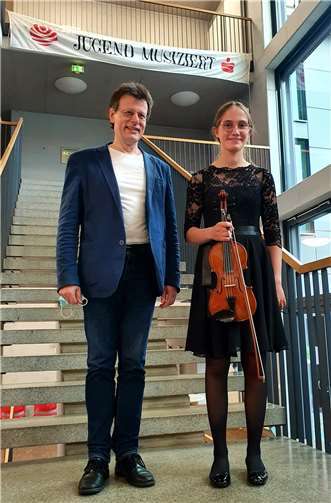 Alena Röser mit Harald Meyer. Foto: KMS