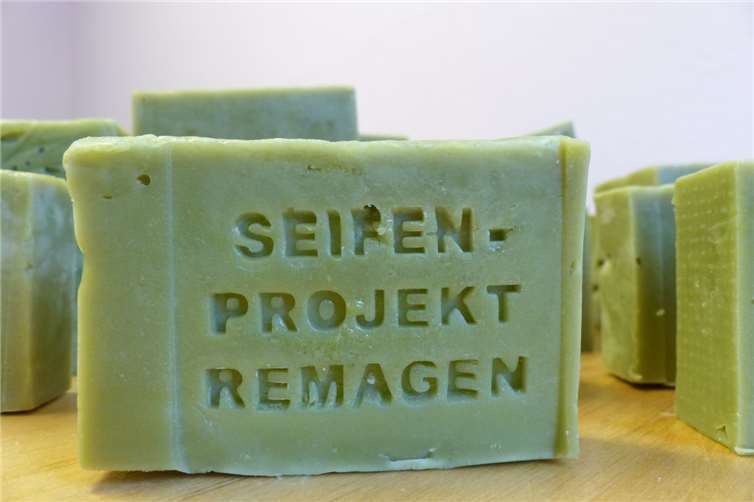 Aleppo-Seife, nun auch „Made in Remagen“.