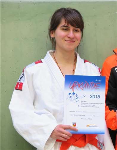 Alessa Röser nach der Siegerehrung. privat