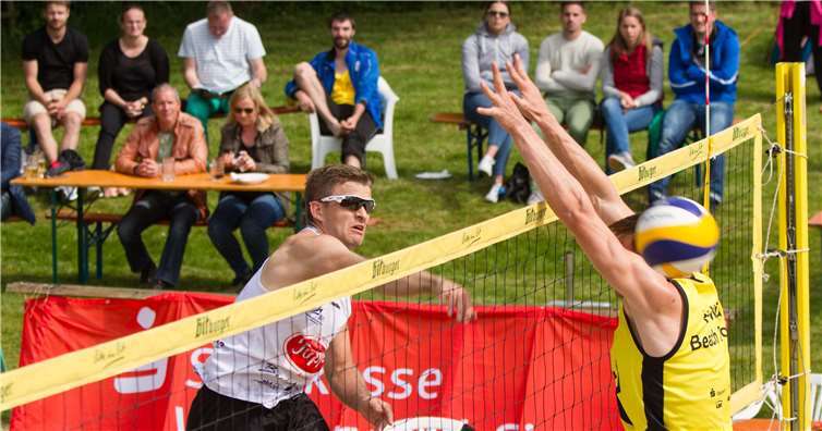 Alex Krippes im Angriff bei den Beach Days.