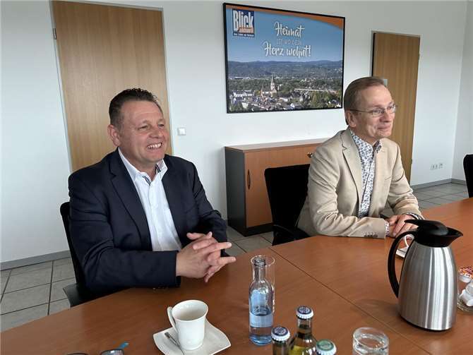 Alexander Albrecht und Andreas Geron haben die Zukunft Sinzigs im Blick. Foto: ROB