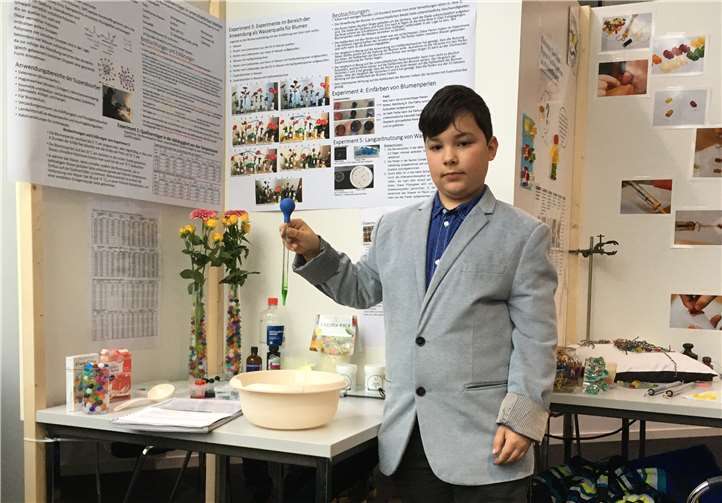 Alexander Arendt nahm sehr erfolgreich am Wettbewerb „Schüler experimentieren“ teil. Foto: privat