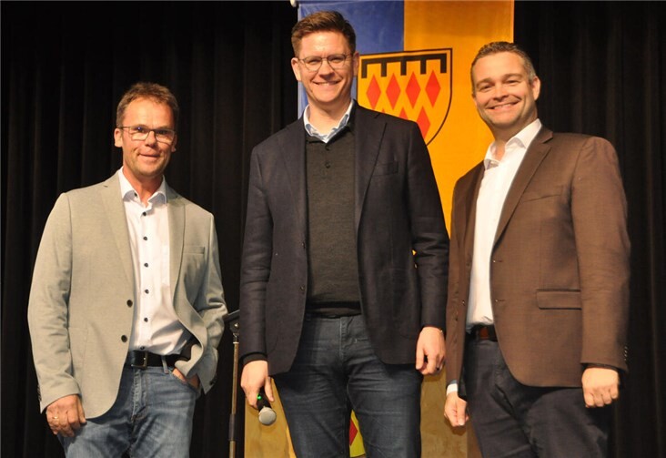 Kultveranstaltung mit Döppekooche  Alexander Weber, Gastredner Johannes Steininger und Thorsten Welling.