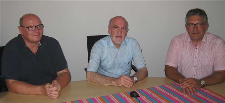 Alfred Adams traf sich mit Gerhard Masberg und Andreas Lehmann und stellte ihnen interessante Fragen. Foto: privat