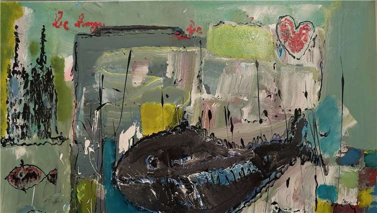 Alfred Karl Maria Kreutzberg stellt seine Werke aus. privat