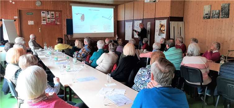 Alfred Keip (Sicherheitsberater der VG Mendig) bei seinem Vortrag.  Foto: privat