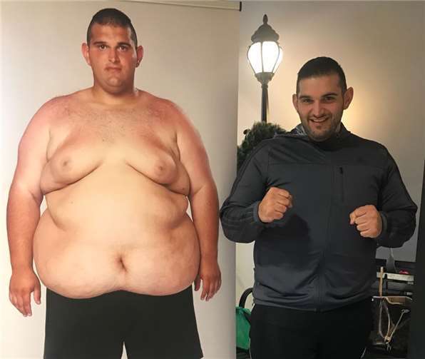 Ali Tuncer vorher und nachher: Der Sinziger hat auch durch seine Beteiligung an der SAT 1-Show „The Biggest Loser“ massiv abgespeckt.privat