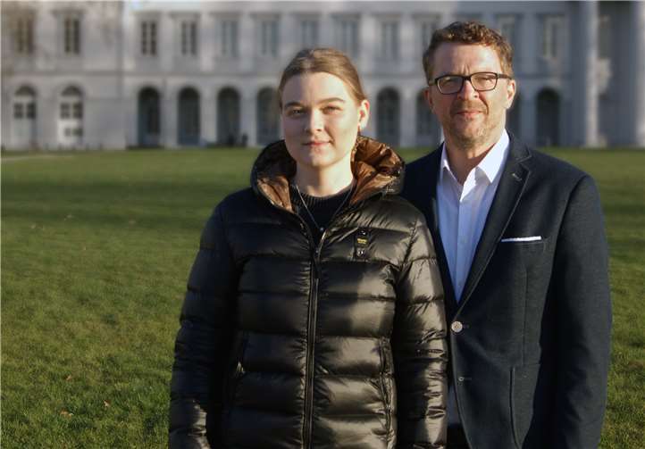 Alina Welser und Carl-Bernhard von Heusinger.Quelle: Bündnis 90/Die Grünen Koblenz