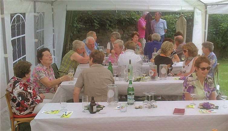 Alle Beteiligten hatten sichtlich Vergnügen an dem Beisammensein. privat