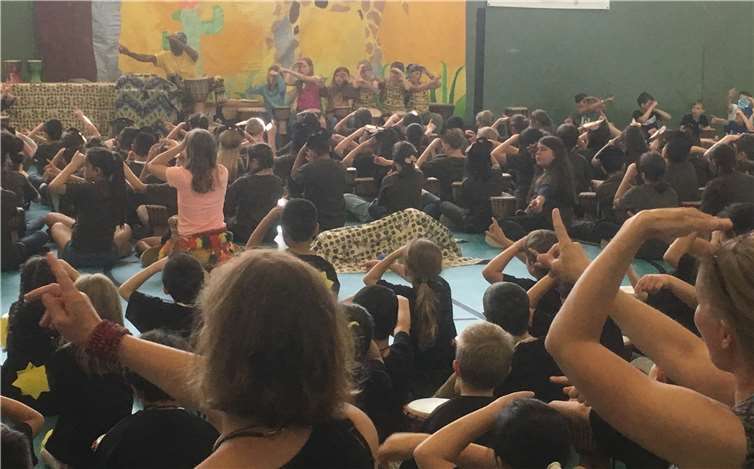 Alle Kinder beteiligten sich an der Aufführung. Foto: privat