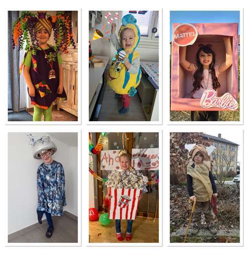 Alle Kinder konnten sich kostümiert fotografieren lassen. Fotos: privat