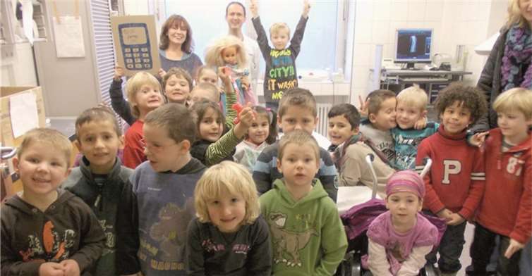 Alle Kinder waren sehr beeindruckt und hatten eine Menge Spaß.Privat