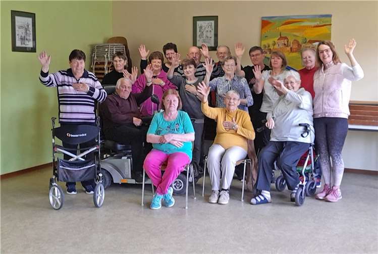 Alle Teilnehmenden der Bewegungsgruppe Dreckenach haben die Auftaktveranstaltung „Bewegung in die Dörfer“ genossen.  Foto: Kreisverwaltung/Bales