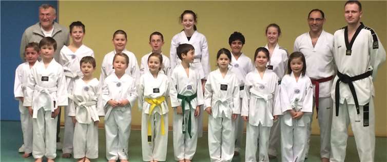 Alle Teilnehmer des Taekwondo Clubs konnten die anstehende Gürtelprüfung bestehen.privat