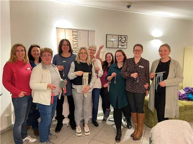 Alle Teilnehmerinnen konnten sich an der Material-Theke frei bedienen.  Foto: privat