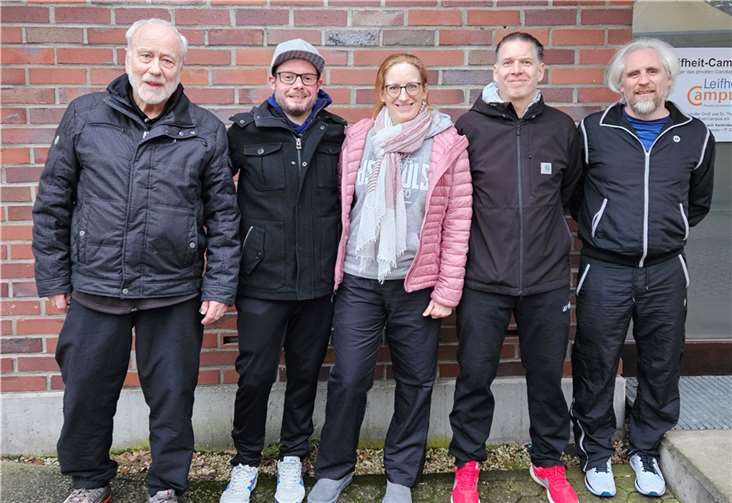 Alle aktiven Teilnehmer: v.li. H. Reichelt, A. Schmitz, G. Bäumler, G. Nentwig und A. Spreier. Quelle: BSC Güls