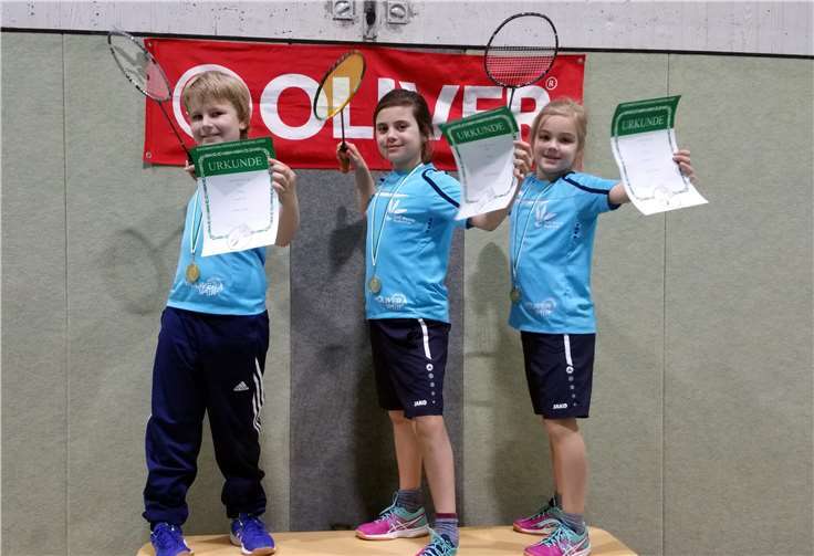 Alle drei Teilnehmer standen am Ende des Tages ganz oben auf dem Treppchen (v.l.n.r.: Julian Dahm, Anita Bunjaku, Jella Strahl).privat