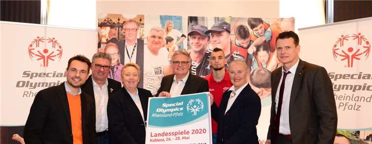 Alle freuen sich auf die Special Olympics Rheinland-Pfalz Landesspiele vom 26. bis 28. Mai 2020 in der Koblenzer Innenstadt.Fotos: Udo Stanzlawski