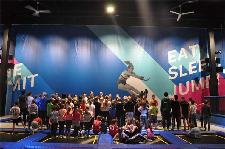 Alle hatten Spaß am Toben.