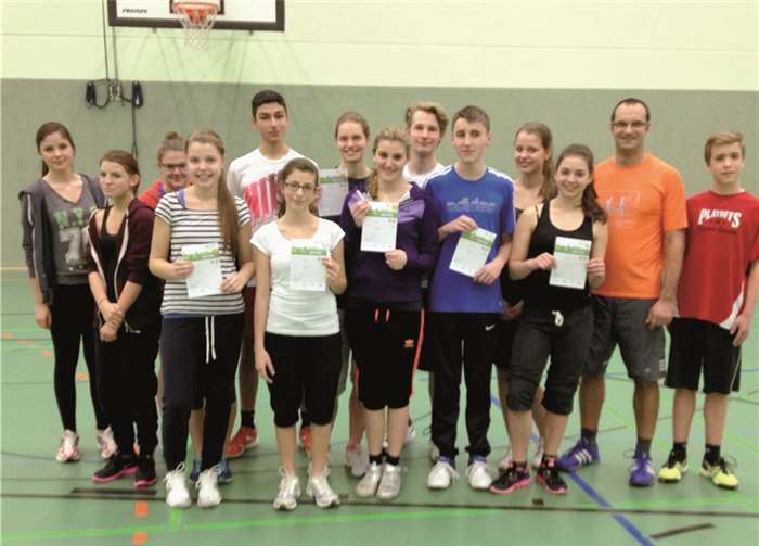 Alle teilnehmenden Jugendlichen haben die Bedingungen für das Sportabzeicher erfüllt. privat