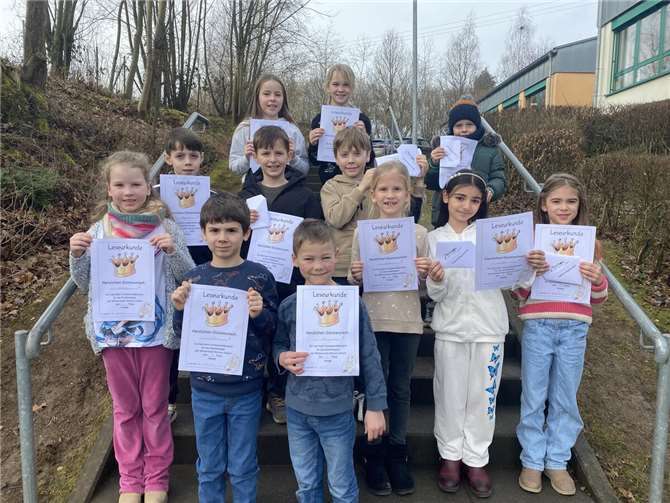 Alle teilnehmenden Kinder sind stolz auf ihre Teilnahmeurkunde.  Foto: privat